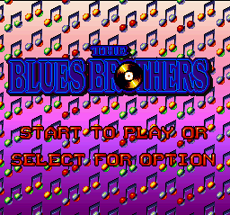 Blues Brothers, The (Europe) Title Screen
